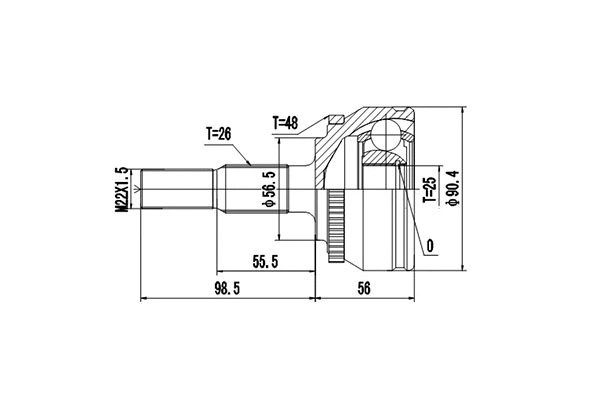 Joint Kit, drive shaft (DCV862001)