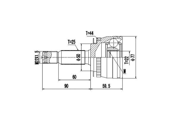 Joint Kit, drive shaft (DCV899294)