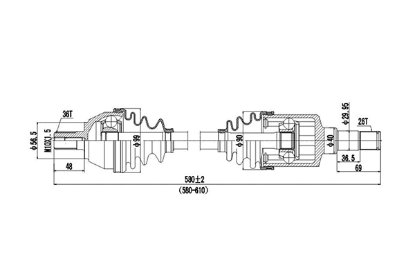 Drive Shaft (DDS218328)
