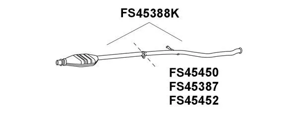Repair Pipe, catalytic converter