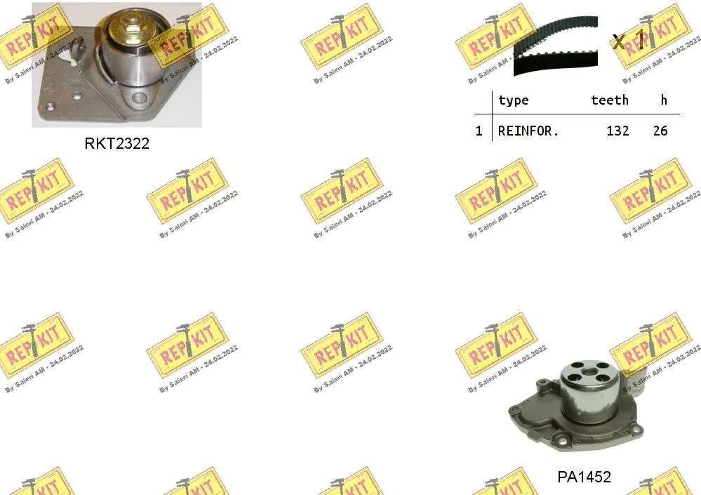 Water Pump & Timing Belt Kit (RKTK0916PA2)
