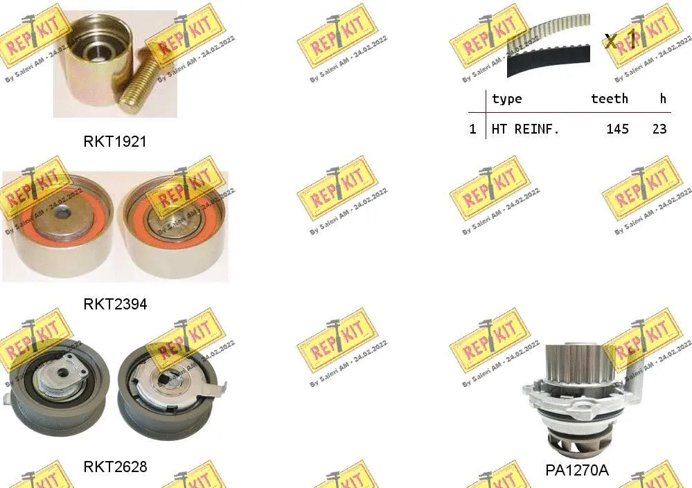 Water Pump & Timing Belt Kit (RKTK1102PA)