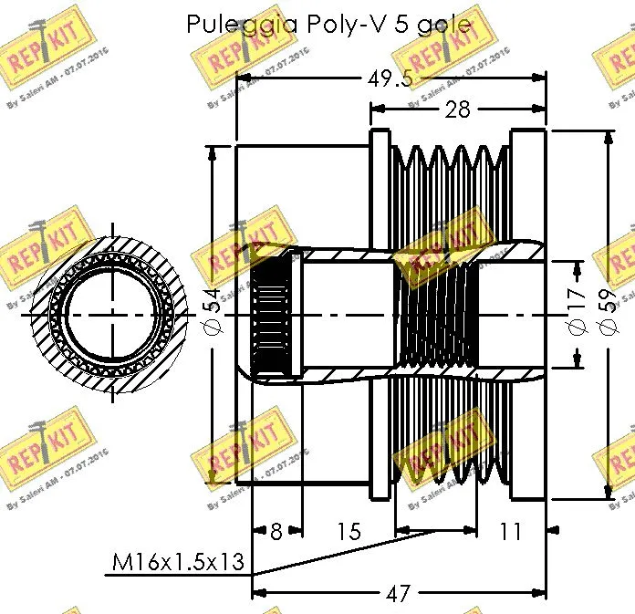 Alternator Freewheel Clutch