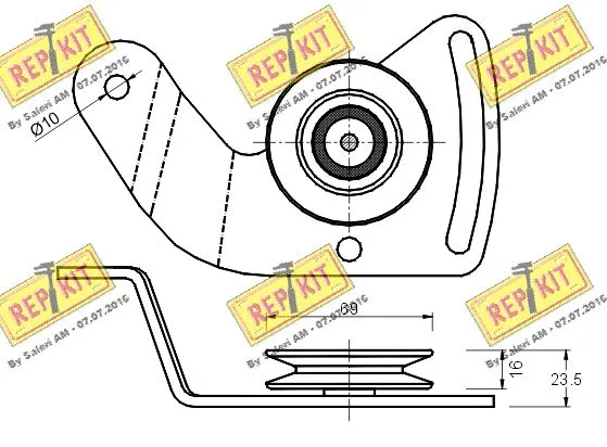 Belt Tensioner, V-ribbed belt