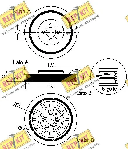 Belt Pulley, crankshaft