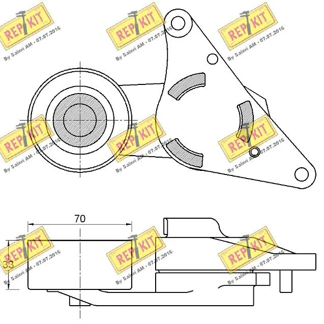 Belt Tensioner, V-ribbed belt