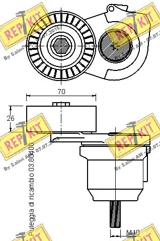 Belt Tensioner, V-ribbed belt