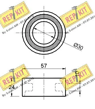 Deflection/Guide Pulley, timing belt