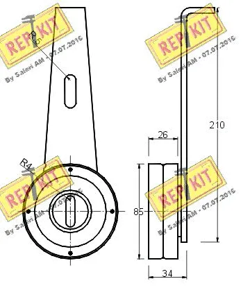 Belt Tensioner, V-ribbed belt