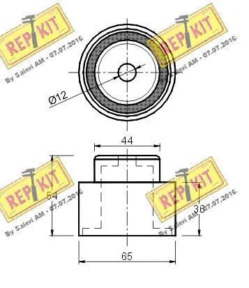 Deflection/Guide Pulley, timing belt