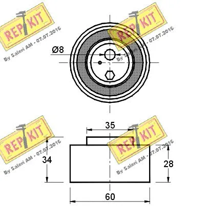 Tensioner Pulley, timing belt