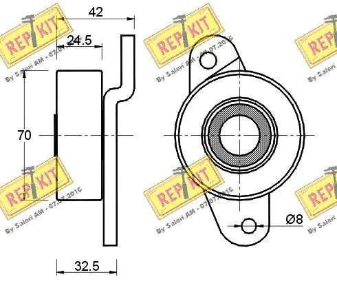 Belt Tensioner, V-ribbed belt