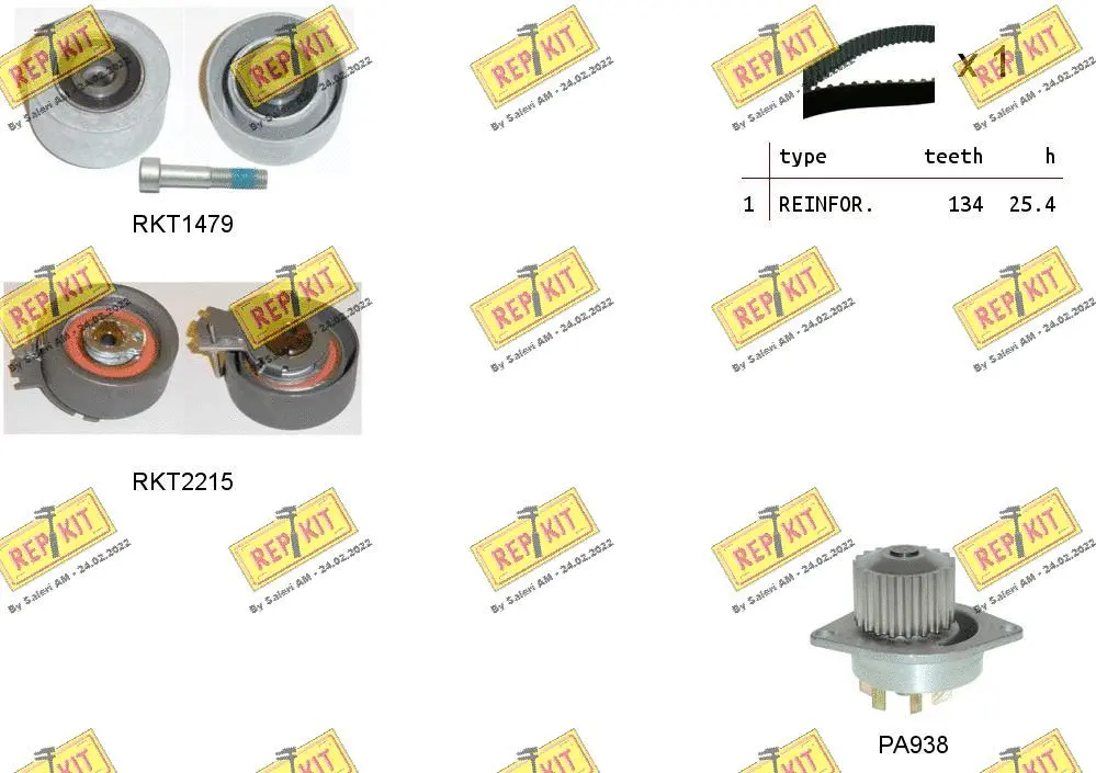 Water Pump & Timing Belt Kit (RKTK0923PA)