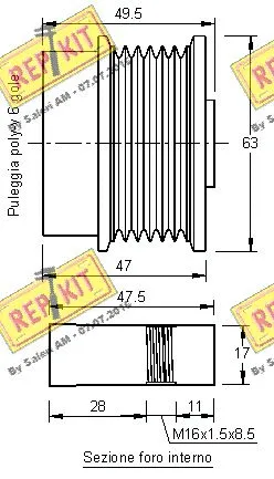 Alternator Freewheel Clutch