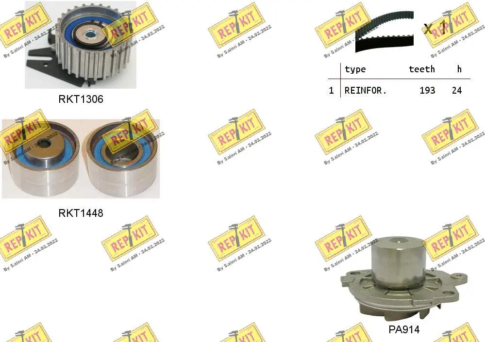 Water Pump & Timing Belt Kit (RKTK0826PA)