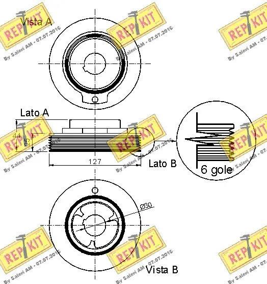 Belt Pulley, crankshaft