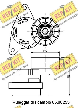 Belt Tensioner, V-ribbed belt