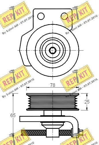 Belt Tensioner, V-ribbed belt