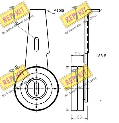 Belt Tensioner, V-ribbed belt