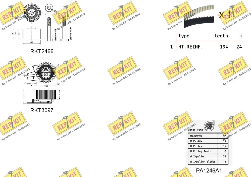 Water Pump & Timing Belt Kit