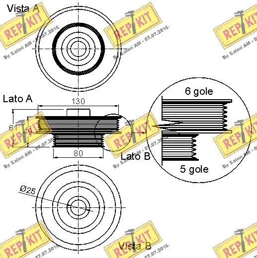 Belt Pulley, crankshaft