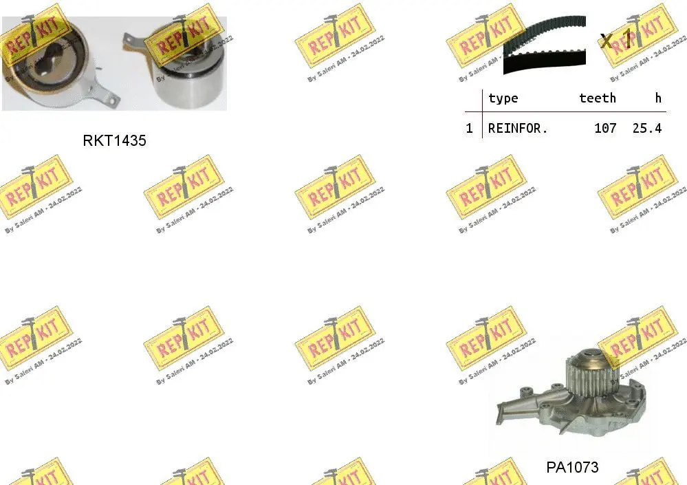 Water Pump & Timing Belt Kit (RKTK0904PA)