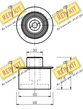 Deflection/Guide Pulley, timing belt