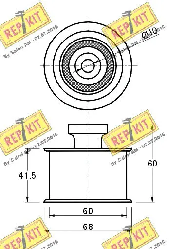 Deflection/Guide Pulley, timing belt