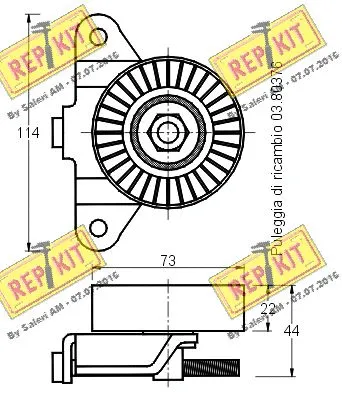 Belt Tensioner, V-ribbed belt