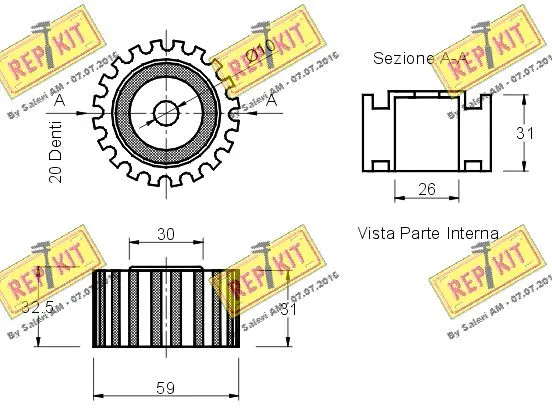 Deflection/Guide Pulley, timing belt