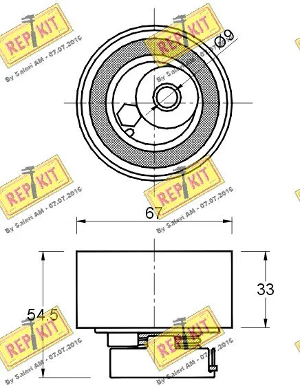 Tensioner Pulley, timing belt