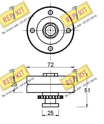 Belt Tensioner, V-ribbed belt