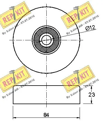 Deflection/Guide Pulley, V-ribbed belt