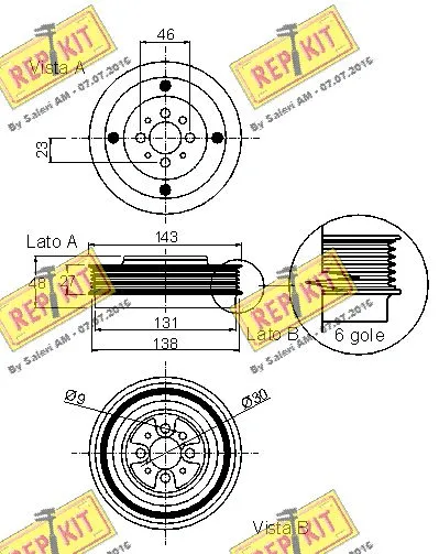 Belt Pulley, crankshaft