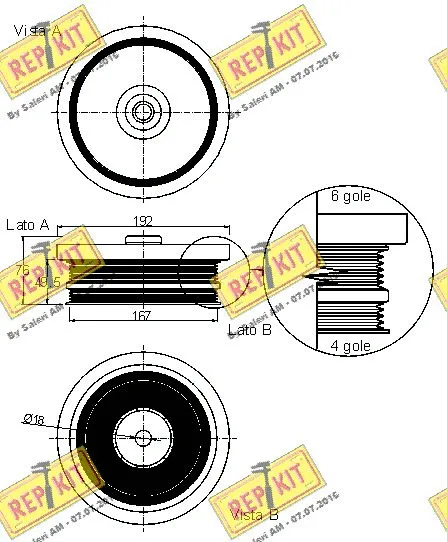 Belt Pulley, crankshaft