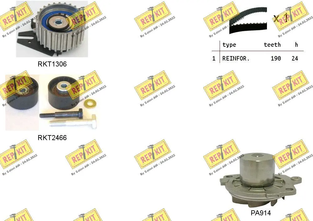 Water Pump & Timing Belt Kit (RKTK0936PA)