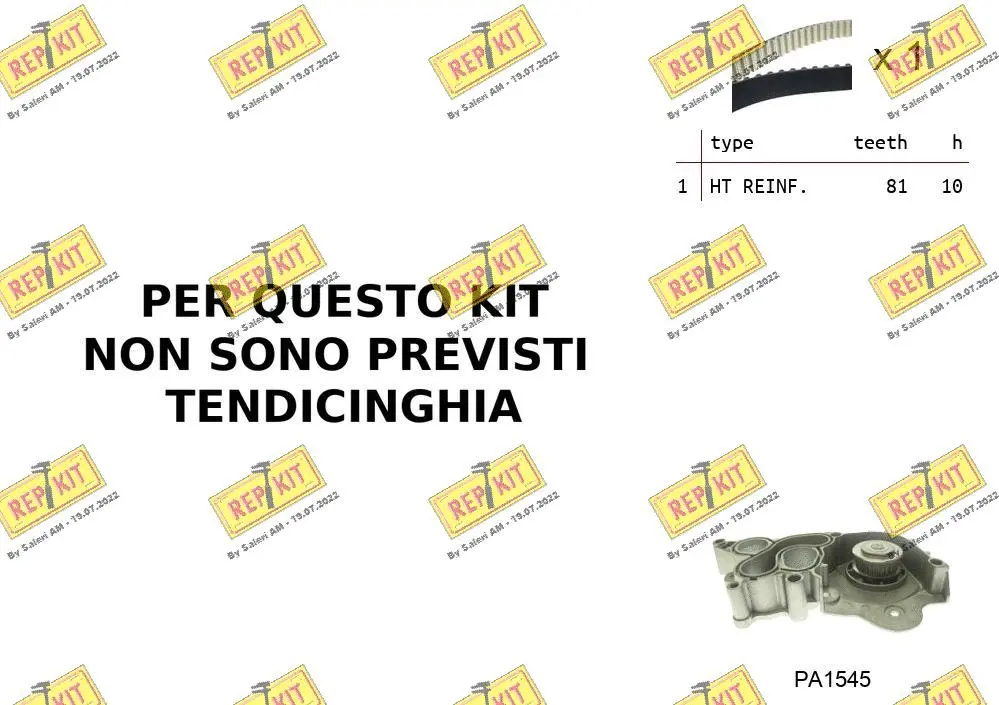 Water Pump & Timing Belt Kit (RKTK0B02PA)