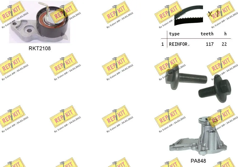 Water Pump & Timing Belt Kit (RKTK0869PA)