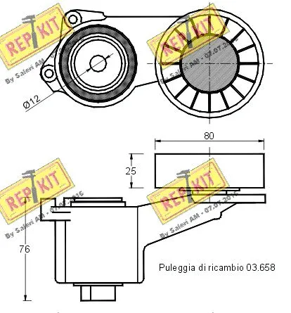 Belt Tensioner, V-ribbed belt