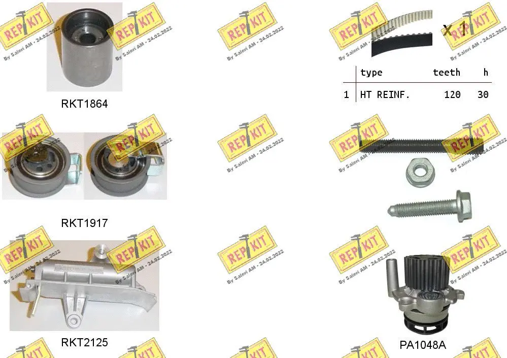 Water Pump & Timing Belt Kit (RKTK0941PA)