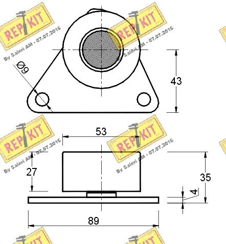 Deflection/Guide Pulley, timing belt