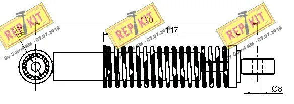 Vibration Damper, V-ribbed belt