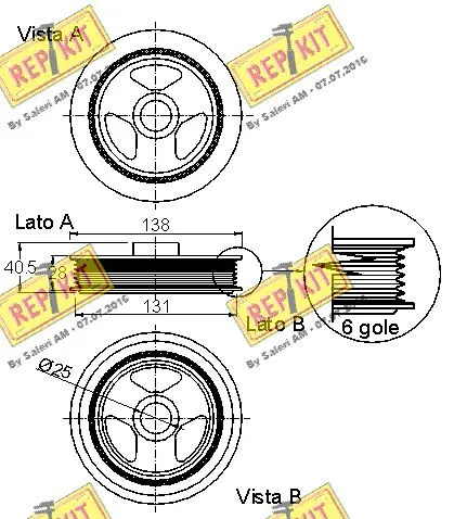 Belt Pulley, crankshaft