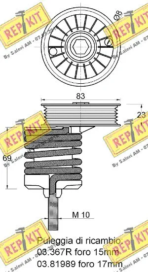 Belt Tensioner, V-ribbed belt