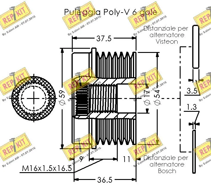 Alternator Freewheel Clutch