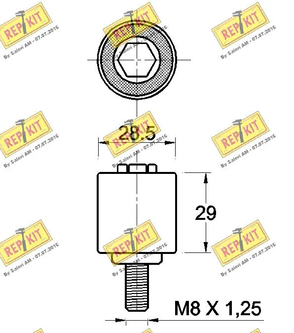 Deflection/Guide Pulley, timing belt