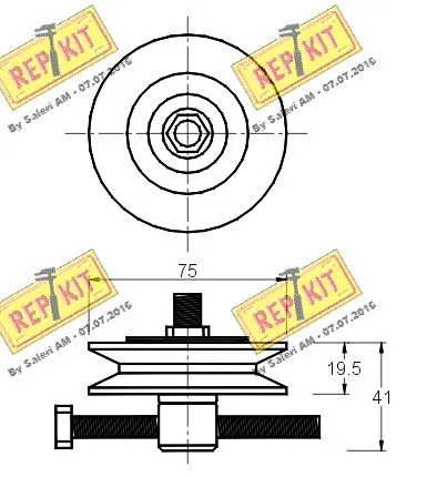 Belt Tensioner, V-ribbed belt