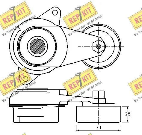Belt Tensioner, V-ribbed belt