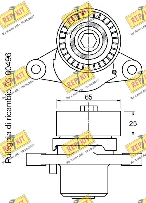 Tensioner Pulley, V-ribbed belt
