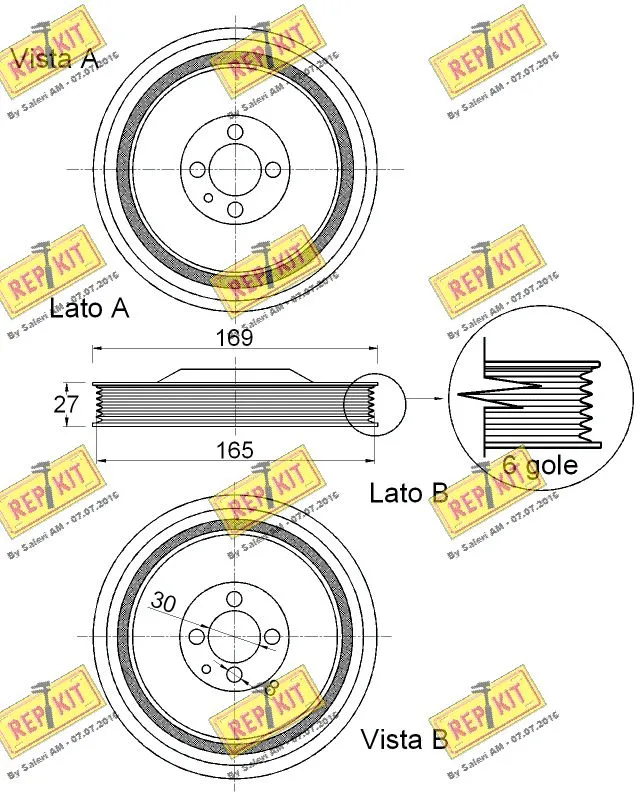 Belt Pulley, crankshaft